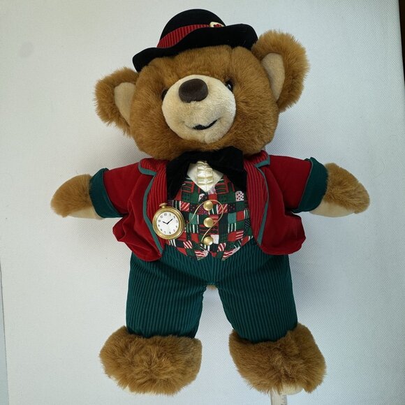Vintage Kmart Teddy Bear Lane Christmas Bear 1994 Limited Edition Plush Toy 20" - Picture 11 of 14